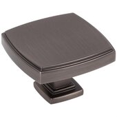  Renzo Collection 1-1/3'' Square Cabinet Knob, Brushed Pewter