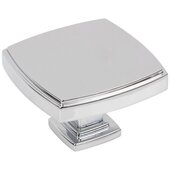  Renzo Collection 1-1/3'' Square Cabinet Knob, Polished Chrome