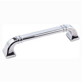  Ella Collection 5-13/16'' W Decorative Cabinet Pull in Polished Chrome, Center to Center: 128mm (5'')