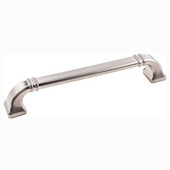  Ella Collection 7-1/16'' W Decorative Cabinet Pull in Satin Nickel, Center to Center: 160mm (6-1/4'')