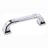  Ella Collection 4-1/2'' W Decorative Cabinet Pull in Polished Chrome, Center to Center: 96mm (3-3/4'')