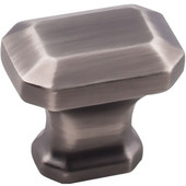  Ella Collection 1-1/4'' W Decorative Cabinet Knob in Brushed Pewter
