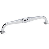  Katharine Collection 6-15/16'' W Decorative Cabinet Pull in Polished Chrome, 6-15/16'' W x 1-7/16'' D, Center to Center 160mm (6-1/4'')
