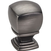  Katharine Collection 1'' Diameter Decorative Cabinet Knob in Brushed Pewter, 1'' Diameter x 1-3/8'' D
