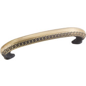  Symphony Collection 4-9/16'' W Art Deco Cabinet Pull in Antique Brushed Satin Brass