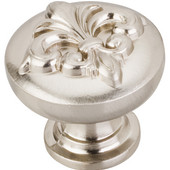  Lafayette Collection 1-3/8'' Diameter Raised Fleur De Lis Cabinet Knob in Satin Nickel