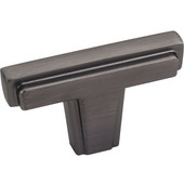  Lexa Collection 2'' W Cabinet T-Knob in Brushed Pewter