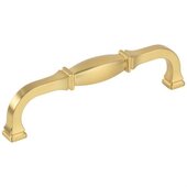 Audrey Collection 5-9/16'' W Square Cabinet Cup Pull, Square to Center 128 mm (5''), Brushed Gold
