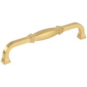  Audrey Collection 6-13/16'' W Square Cabinet Cup Pull, Square to Center 160 mm (6-1/4''), Brushed Gold