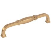  Audrey Collection 6-13/16'' W Square Cabinet Cup Pull, Square to Center 160 mm (6-1/4''), Satin Bronze