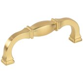 Audrey Collection 4-1/4'' W Square Cabinet Cup Pull, Square to Center 96 mm (3-3/4''), Brushed Gold