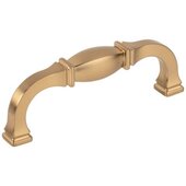  Audrey Collection 4-1/4'' W Square Cabinet Cup Pull, Square to Center 96 mm (3-3/4''), Satin Bronze