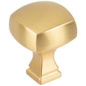  Audrey Collection 1-1/8'' Square Cabinet Knob, Brushed Gold