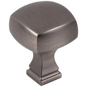  Audrey Collection 1-1/8'' Square Cabinet Knob, Brushed Pewter