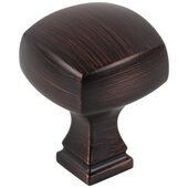  Audrey Collection 1-1/8'' Square Cabinet Knob, Brushed Oil Rubbed Bronze