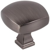  Audrey Collection 1-3/8'' Square Cabinet Knob, Brushed Pewter