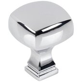  Audrey Collection 1-1/8'' Square Cabinet Knob, Polished Chrome