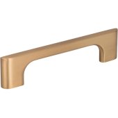  5-1/8'' Width Leyton Cabinet Pull in Satin Bronze, Center to Center: 96mm (3-3/4'')