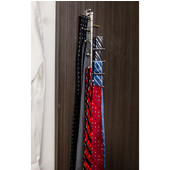  Screw Mounted Cascading Tie/ Scarf Rack, Polished Chrome, Holds 12 ties/scarfs, 1-1/2''W x 2-7/8''D x 10-1/4''H