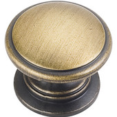  Durham Collection 1-1/4'' Diameter Round Cabinet Knob in Antique Brushed Satin Brass