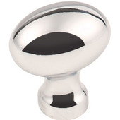  Bordeaux Collection 1-3/16'' Diameter Football Cabinet Knob in Polished Nickel, 1-3/16'' Diameter x 15/16'' D