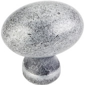  Bordeaux Collection 1-3/16'' W Football Cabinet Knob in Distressed Antique Silver
