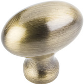  Lyon Collection 1-9/16'' Diameter Football Cabinet Knob in Brushed Antique Brass