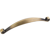  Lille Collection 6-7/8'' W Palm Leaf Cabinet Pull in Antique Brushed Satin Brass