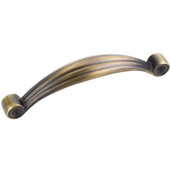  Lille Collection 4-3/8'' W Palm Leaf Cabinet Pull in Antique Brushed Satin Brass