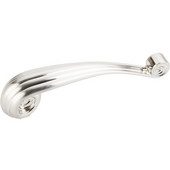  Lille Collection 4-3/4'' W Vertical Palm Leaf Cabinet Pull in Satin Nickel