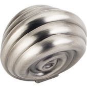  Lille Collection 1-3/8'' Diameter Palm Leaf Large Round Cabinet Knob in Brushed Pewter