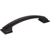  6-1/4'' Width Annadale Pillow Top Cabinet Pull in Matte Black, Center to Center: 128mm (5'')