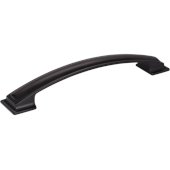  7-5/8'' Width Annadale Pillow Top Cabinet Pull in Matte Black, Center to Center: 160mm (6-5/16'')