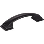  5'' Width Annadale Pillow Top Cabinet Pull in Matte Black, Center to Center: 96mm (3-3/4'')