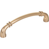  Marie Collection 5-5/8'' W Satin Bronze Transitional Cabinet Pull, 143.2mm W x 38.3mm D x 15.2mm H (5-5/8'' W x 1-1/2'' D x 5/8'' H), Center to Center: 128mm (5-1/16'')