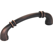  Marie Collection 4-3/8'' W Brushed Oil Rubbed Bronze Transitional Cabinet Pull, 111.2mm W x 33.8mm D x 15.2mm H (4-3/8'' W x 1-5/16'' D x 5/8'' H), Center to Center: 96mm (3-3/4'')