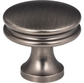  Marie Collection 1-1/4'' Diameter Brushed Pewter Transitional Cabinet Knob, 31.8mm Diameter x 29.2mm D (1-1/4'' Diameter x 1-1/8'' D)