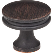  Marie Collection 1-1/4'' Diameter Brushed Oil Rubbed Bronze Transitional Cabinet Knob, 31.8mm Diameter x 29.2mm D (1-1/4'' Diameter x 1-1/8'' D)