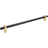  Larkin Collection Appliance Pull in Matte Black with Brushed Gold, 20-3/8'' W x 2-3/16'' D, Center to Center: 18'' (457.2mm)