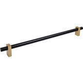  Larkin Collection Appliance Pull in Matte Black with Satin Bronze, 20-3/8'' W x 2-3/16'' D, Center to Center: 18'' (457.2mm)