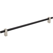 Larkin Collection Appliance Pull in Matte Black with Satin Nickel, 14-3/8'' W x 1-7/16'' D, Center to Center: 305mm (12'')