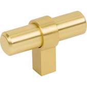  Key Grande Collection 2'' W Cabinet ''T'' Knob in Brushed Gold
