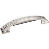  Aberdeen Collection 6-1/4'' W Lined Cup Cabinet Pull in Satin Nickel