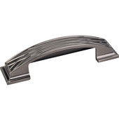  Aberdeen Collection 5'' W Lined Cup Cabinet Pull in Brushed Black Nickel