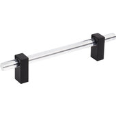  Spencer Collection Cabinet Bar Pull in Matte Black, 7-3/8'' W x 1-7/16'' D, Center to Center: 128mm (5-1/16'')