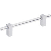  Spencer Collection Cabinet Bar Pull in Polished Chrome, 7-3/8'' W x 1-7/16'' D, Center to Center: 128mm (5-1/16'')
