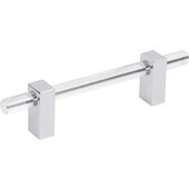  Spencer Collection Cabinet Bar Pull in Polished Chrome, 6-1/8'' W x 1-7/16'' D, Center to Center: 96mm (3-3/4'')