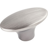  Hudson Collection 1-7/8'' W Oval Cabinet Knob in Brushed Pewter