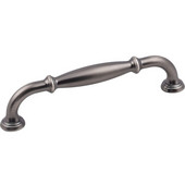  Tiffany Collection 5-13/16'' W Decorative Cabinet Pull, 128mm (5'') Center-to-Center in Brushed Pewter