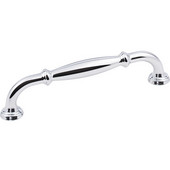  Tiffany Collection 5-13/16'' W Decorative Cabinet Pull, 128mm (5'') Center-to-Center in Polished Chrome